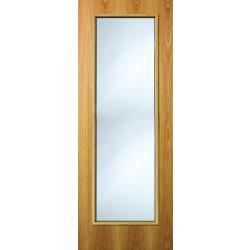Pattern 5 - 30 Minute Fire Door with Glass - Oak, Walnut, Ash, Grey, White Options